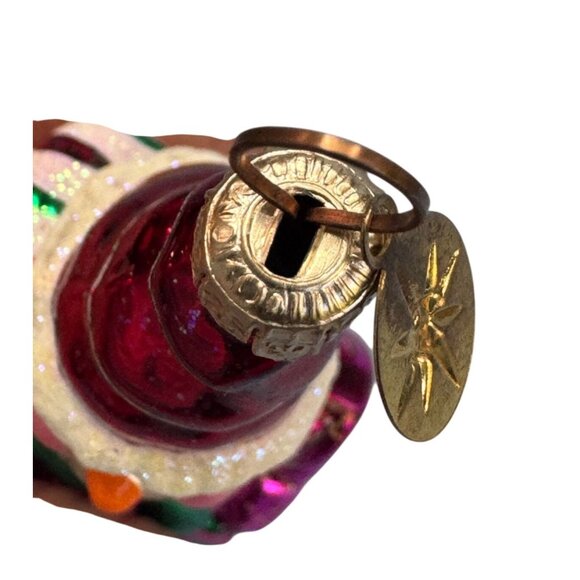 Christopher Radko Frosty Twist Snowman Ornament Rare Retired Glass 6 Inch Multic - Picture 7 of 8